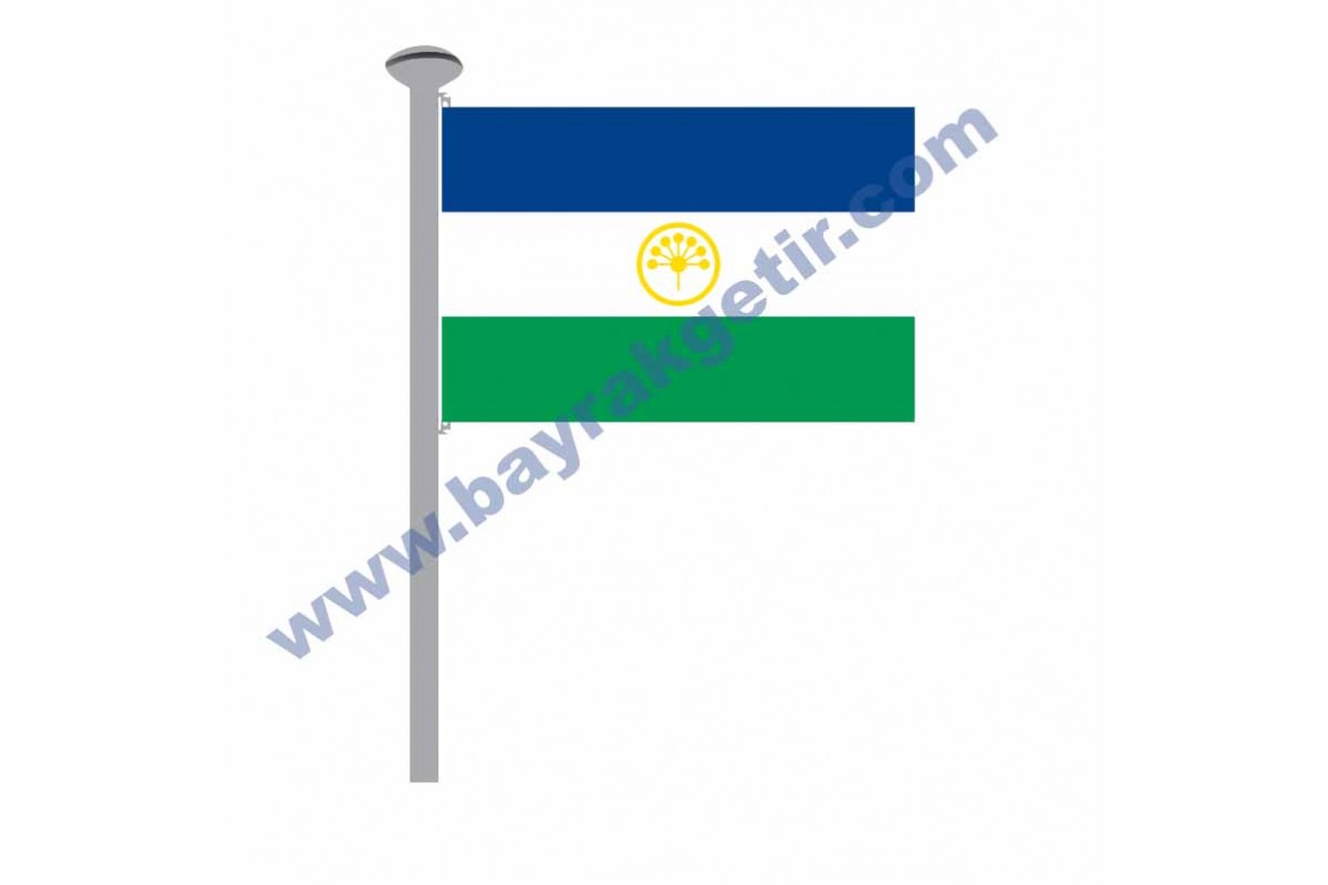 BASHKORTOSTAN GÖNDER BAYRAK 50x75 ( EBAT SEÇİNİZ ) BASHKORTOSTAN GÖNDER BAYRAK 50x75 ( EBAT SEÇİNİZ )